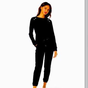 NWT Black Velour Joggers!